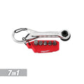 Milwaukee 48-22-2950 7-in-1 Multi-Bit Mini Ratchet - Ace Tool Group - Milwaukee