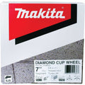 Makita A-96425 24 Segment Turbo Anti-Vibration Diamond Cup Wheel, 7" - Ace Tool Group - Makita