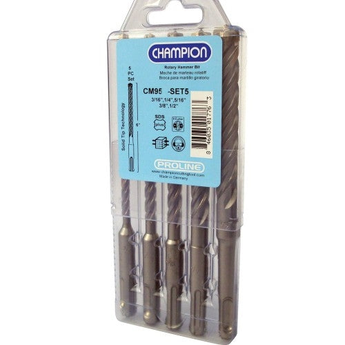 Champion Cm95-Set5 5 Pc Sds Plus Set - Ace Tool Group - Champion Cutting