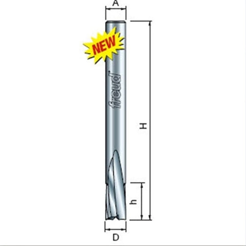 Freud Tools 1/4" (Dia.) O-Flute Down Spiral Bit - Ace Tool Group - Freud