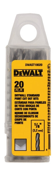 Dewalt Dwast18020 1/8In Drywall Standard Cut Out Bit 20 - Ace Tool Group - DeWalt