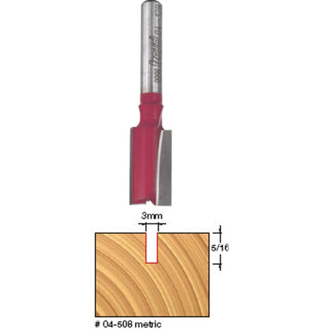 Freud Tools 3 (Dia.) Double Flute Straight Bit - Ace Tool Group - Freud