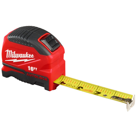 Milwaukee 48-22-1816 16ft Auto-Lock Tape Measure 6 Pack - Ace Tool Group - Milwaukee