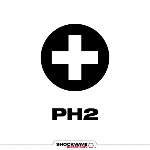 Milwaukee 48-32-4564 5PK 3-1/2" PWR BIT PH2