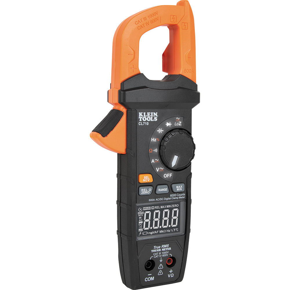 Klein CL710 600A AC/DC Auto-Ranging Digital Pro Clamp Meter - Ace Tool Group - Klein