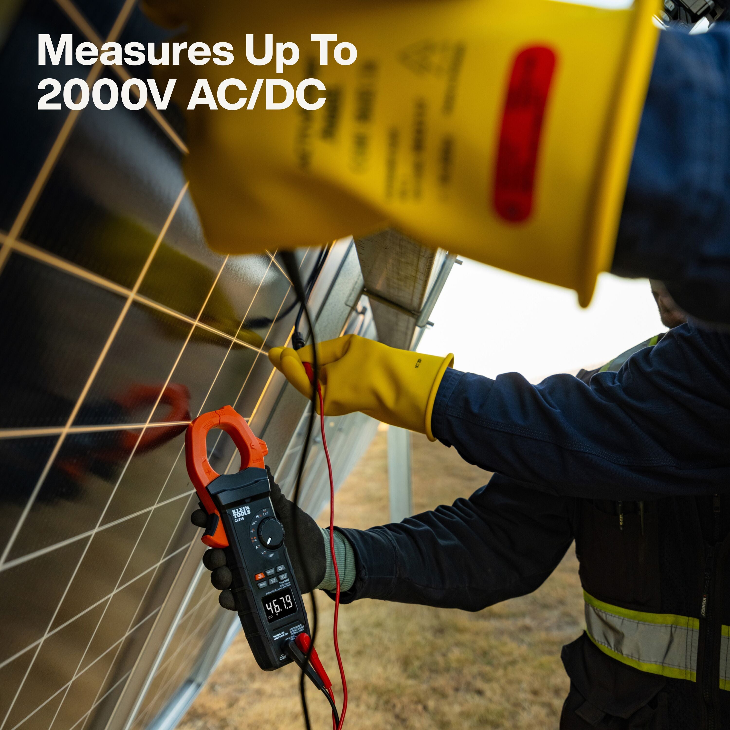 Klein KLE-CL910 2000A AC/DC Auto-Ranging TRMS Clamp Meter with Worklight - Ace Tool Group - Klein Tools