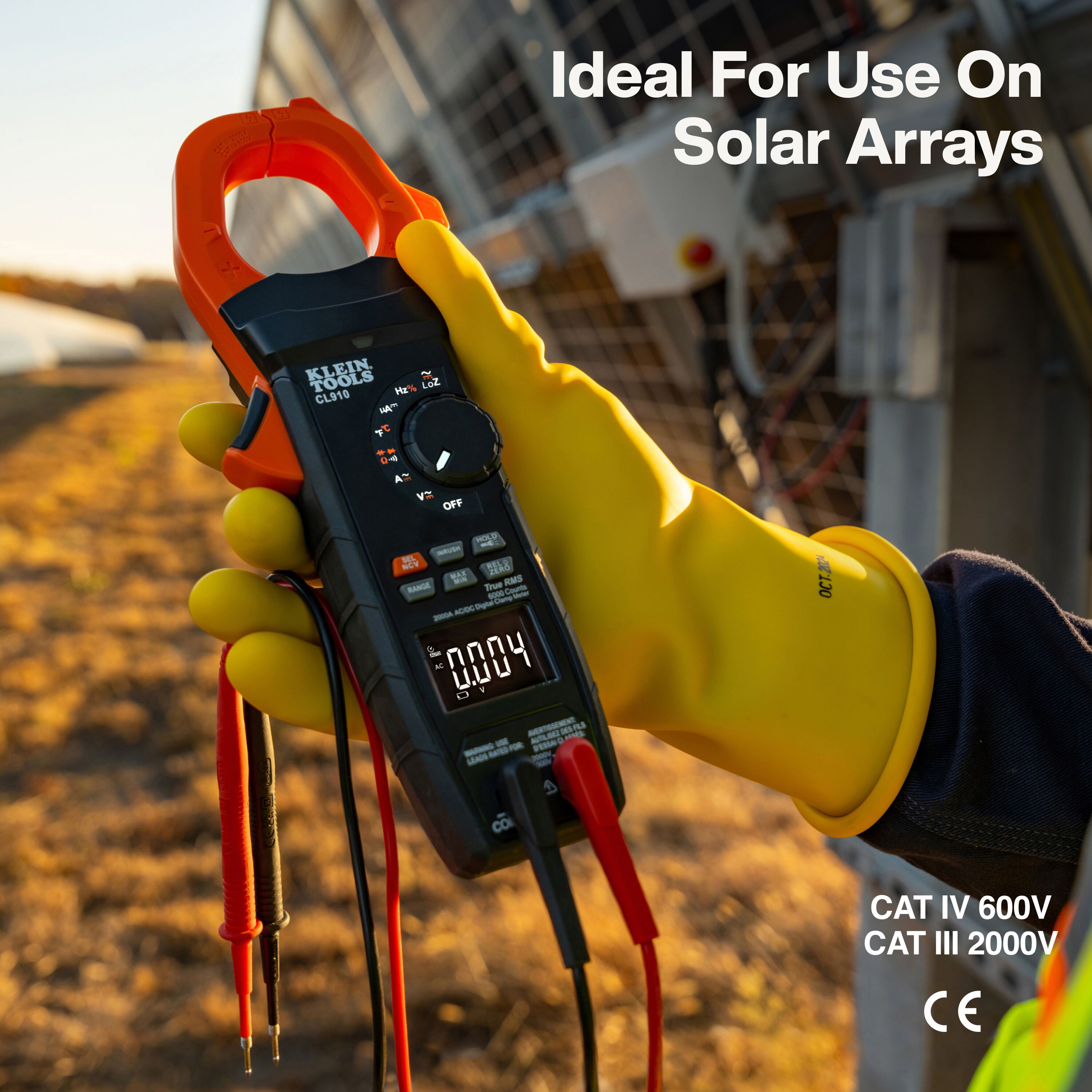 Klein KLE-CL910 2000A AC/DC Auto-Ranging TRMS Clamp Meter with Worklight - Ace Tool Group - Klein Tools