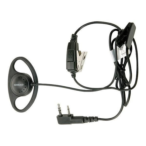 Kenwood KHS-27A D-Ring Earhanger with Clip Microphone - Ace Tool Group - Kenwood