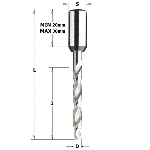 CMT 314.060.22 Solid Carbide Dowel Drill - Ace Tool Group - CMT