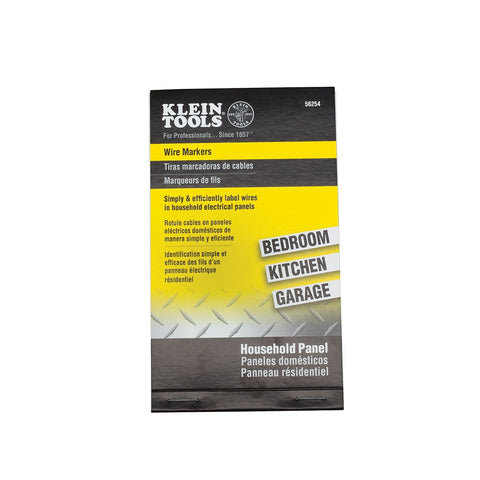 Klein 56254 Wire Markers - Household Electrical Panel - Ace Tool Group - Klein