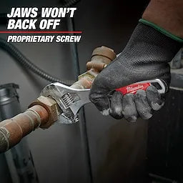 Milwaukee 48-22-7508 8" WIDE JAW ADJUSTABLE WRENCH - Ace Tool Group - Milwaukee