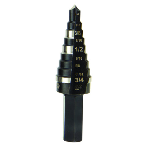 Klein Tools KTSB03 Double Fluted Step Drill Bit #3, 1/4" - 3/4" - Ace Tool Group - Klein