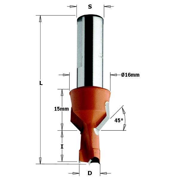 Cmt 376.102.11 D/D W/C.Sink 10X20X57 S10X25 Rh - Ace Tool Group - CMT