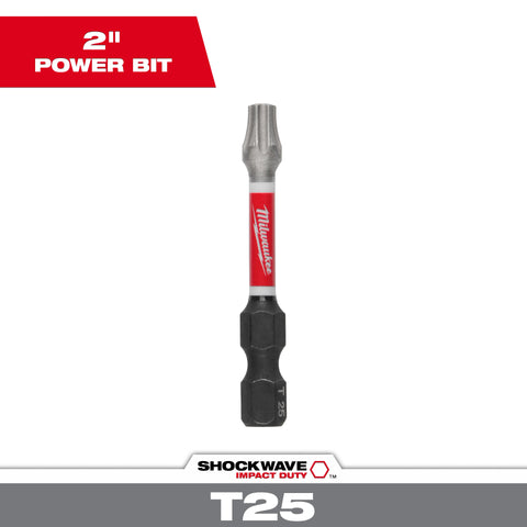 Milwaukee 48-32-4485 T25 Torx Shockwave 2" Power Bit - Ace Tool Group - Milwaukee
