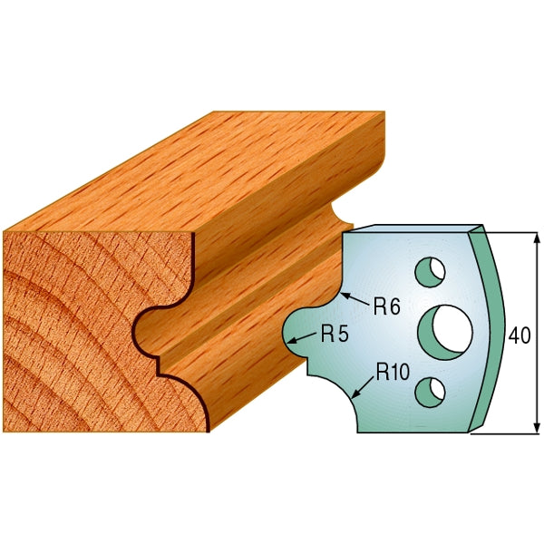 CMT 690.012 Pair of Profiled Knives for Shaper Cutters - Ace Tool Group - CMT