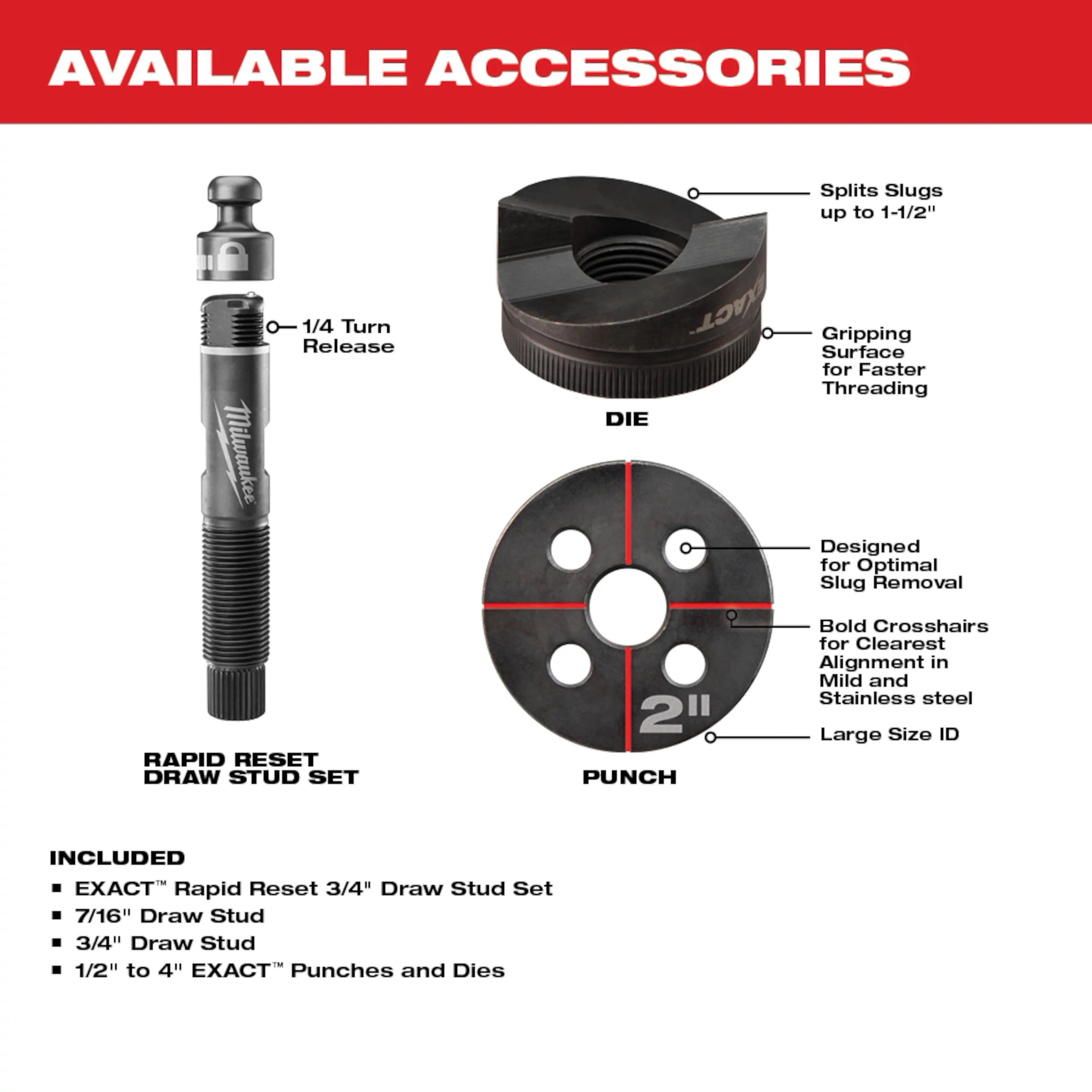Milwaukee 2677-23 M18 FORCE LOGIC 6T KNOCKOUT TOOL 1/2" - 4" KIT - Ace Tool Group - Milwaukee