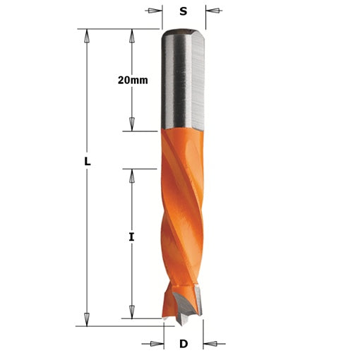 CMT 308.070.11 Dowel Drill, 7mm (9/32-Inch) Diameter - Ace Tool Group - CMT
