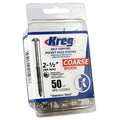 Kreg 305 50 Count Steel Pocket Screws - 2-1/2 Inch - Ace Tool Group - Kreg