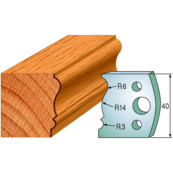 CMT 690.106 Pair of Profiled Knives for Shaper Cutters - Ace Tool Group - CMT
