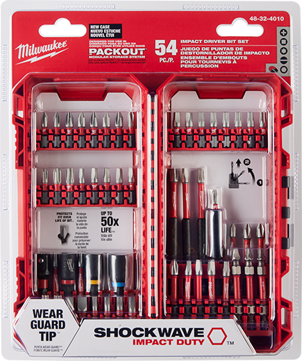 Milwaukee 48-32-4010 SHOCKWAVE Impact Duty Driver Bit Set- 54PC - Ace Tool Group - Milwaukee