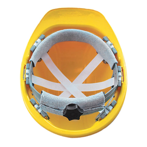 Occunomix V200-00 White Regular Brim Hard Hat w Ratchet Susp. - Ace Tool Group - Occunomix