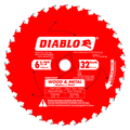 Diablo Tools 6-1/2" X 32-Teeth Carbide Saw Blade For Wood And Metal - Ace Tool Group - Diablo