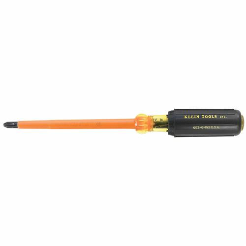 Klein Tools 603-4-INS Insulated #2 Phillips Screwdriver - Ace Tool Group - Klein