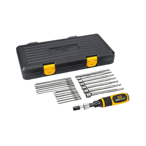 GearWrench 89620 20 Pc. 1/4" Drive Torque Screwdriver Set 10-50 in/lbs - Ace Tool Group - Gearwrench