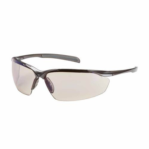 PIP 250-33-1226 Commander Eyewear, Indoor/Outdoor Blue Polycarbonate Lens, Anti-Scratch And Anti-Fog, Semi-Rimless, Gloss Bronze Frame, -12 Pack - Ace Tool Group - Protective Industrial Products