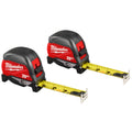 Milwaukee 48-22-1025MG 25ft Magnetic Tape Measure 2-Pack - Ace Tool Group - Milwaukee