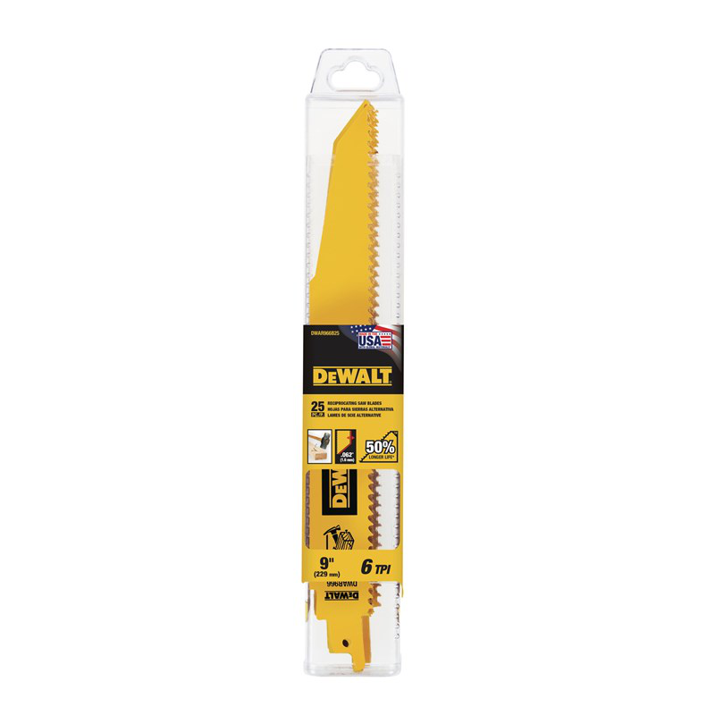 Dewalt Dwar966B25 9In 6Tpi Demo Recip Bld-25 - Ace Tool Group - DeWalt