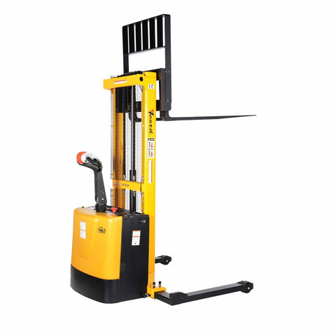 Vestil S-62-AA Adjust Powered Lift Stacker 62 In Raised - Ace Tool Group - Vestil