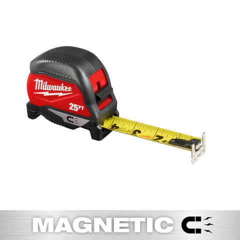 Milwaukee 48-22-1025M 25ft Magnetic Tape Measure 6 Pack - Ace Tool Group - Milwaukee
