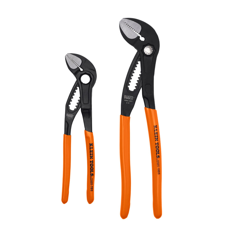 Klein D5052BSKIT Straight Jaw Quick-Adjust Pump Pliers Set, 2-Piece - Ace Tool Group - Klein