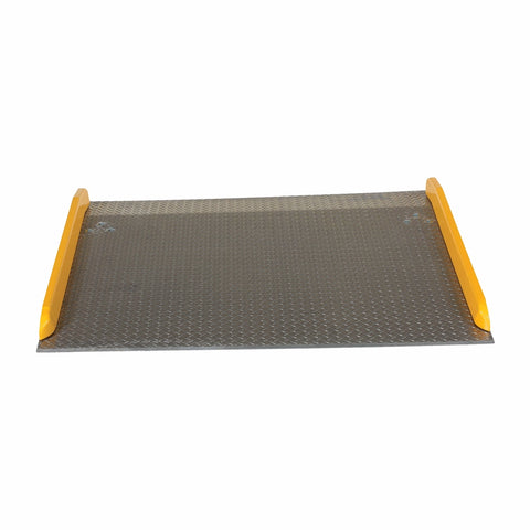 Vestil TAS-10-6048 Aluminum Dock Board Steel Curb 10K 60X48 - Ace Tool Group - Vestil