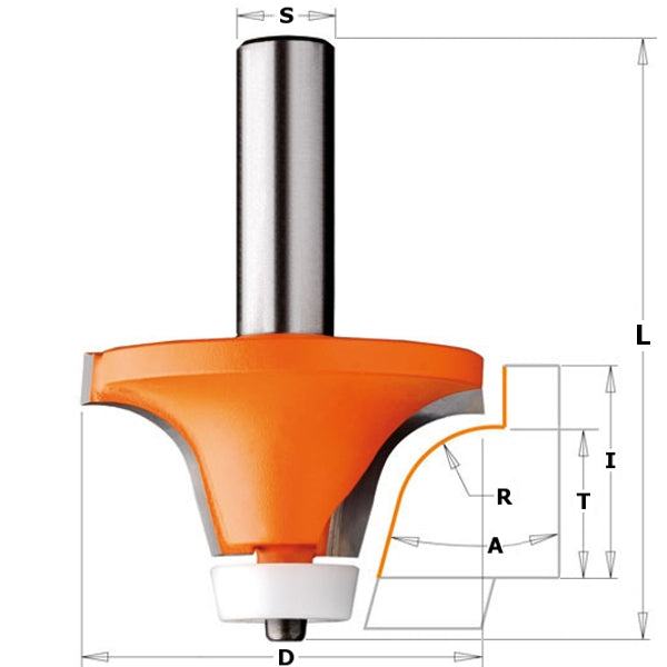 Cmt 880.541.11 Solid Surface Rounding Over Bit - Ace Tool Group - CMT