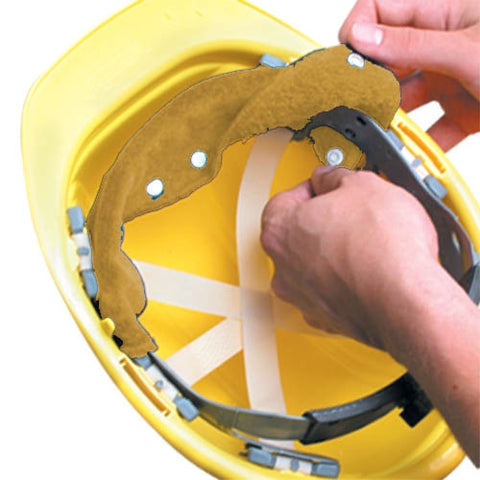 Occunomix 870B100-15 Terry Top Snapon Sweatband Beige 100 Pk. - Ace Tool Group - Occunomix