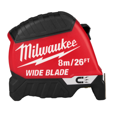 Milwaukee 48-22-1226M 8m/26ft Wide Blade Magnetic Tape Measure 6 Pack - Ace Tool Group - Milwaukee