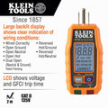 Klein Tools RT250 GFCI Receptacle Tester with LCD - Ace Tool Group - Klein