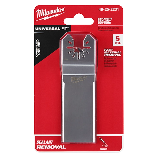 Milwaukee 49-25-2231 Milwaukee OPEN-LOK STRAIGHT SEALANT CUTTING BLADE 5PK - Ace Tool Group - Milwaukee