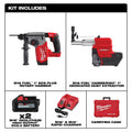 Milwaukee 2912-22DE M18 1 in. Rotary Dust Extractor Kit - Ace Tool Group - Milwaukee