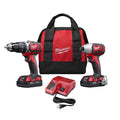 Milwaukee 2697-22CT M18 HAMMER DRILL W/ IMPACT DRIVER COMPACT KIT - Ace Tool Group - Milwaukee
