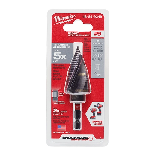 Milwaukee 48-89-9249 SW STEP BIT #9 7/8" - 1-1/8" - Ace Tool Group - Milwaukee
