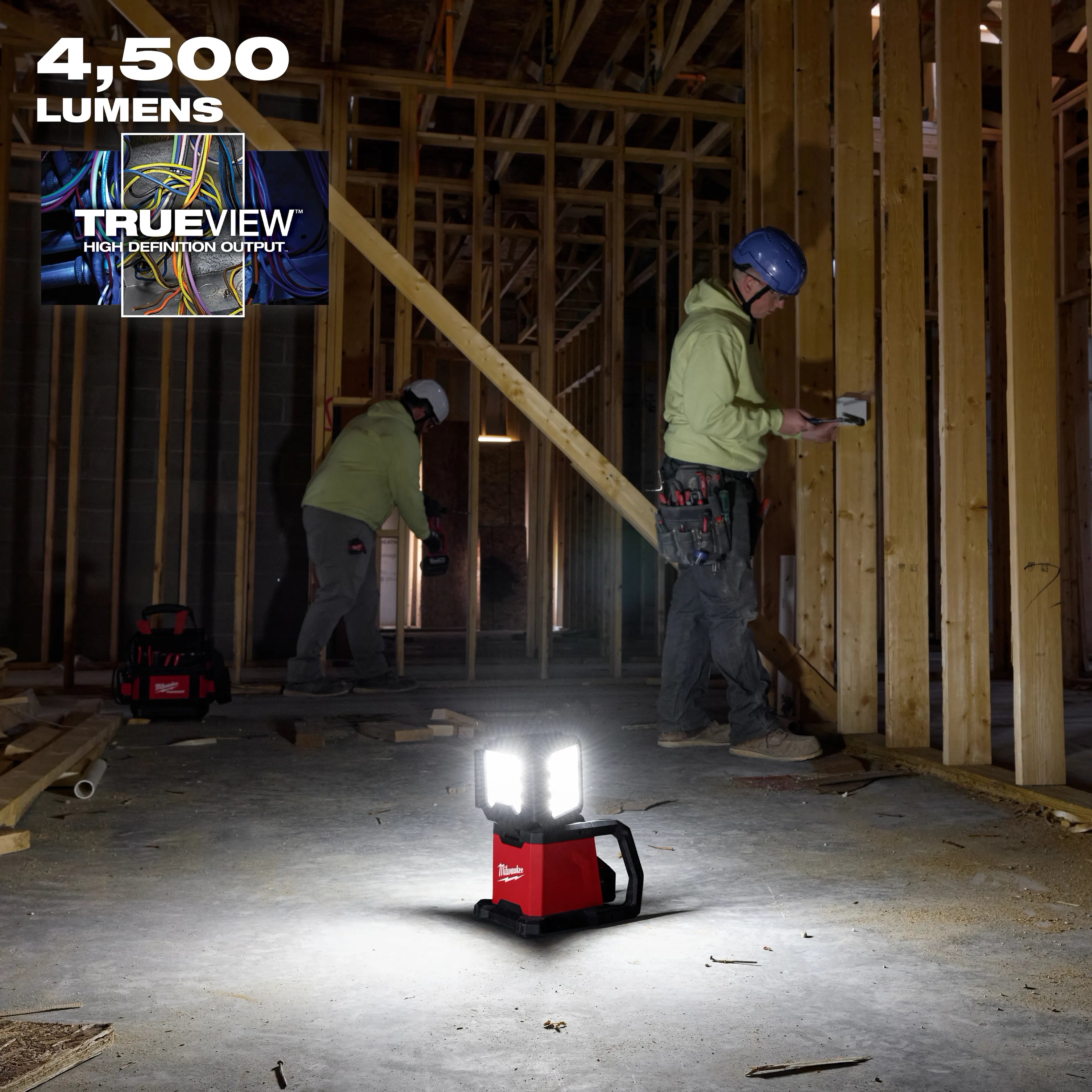 Milwaukee 2368-20 M18 ROVER Dual Power Triple-Panel Flood & Area Light - Ace Tool Group - Milwaukee