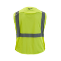 Milwaukee 48-73-5121 Class 2 Breakaway High Visibility Yellow Mesh Safety Vest S/M 12 Pack - Ace Tool Group - Milwaukee