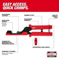 Milwaukee Extended Reach Compression Coax Crimper - Ace Tool Group - Milwaukee
