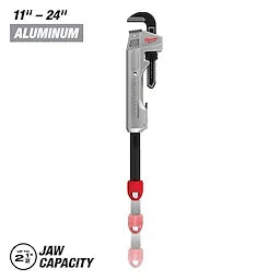 Milwaukee 48-22-7318 CHEATER Aluminum Adaptable Pipe Wrench - Ace Tool Group - Milwaukee