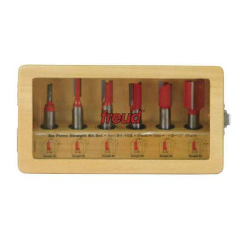 Freud Tools 6 Piece Straight Bit Set - Ace Tool Group - Freud