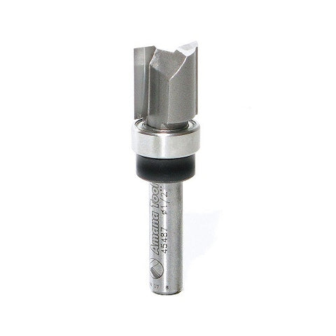 Amana Tool 45487 2 Flute Flush Trim Template / Pattern Plunge Router Bits - Ace Tool Group - Amana Tool