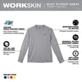 Milwaukee 415G-3X WORKSKIN LIGHT LS SHIRT - GRAY 3X - Ace Tool Group - Milwaukee